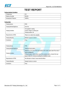 Certificado de PROBA EK IP66