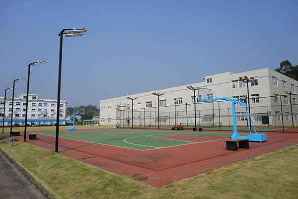 LED Flood Light Project In China. Proxecto de luz de inundación LED en China.