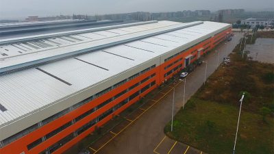 exterior da fábrica